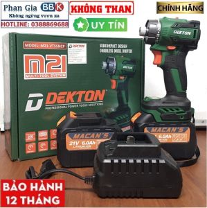 Máy Chuyên Vít Trượt Dùng Pin Dekton M21-VT55NCP Lực Siết 55N.w 2 Pin 15 Cell - Chân Pin Phổ Thông Bảo Hành 12 Tháng