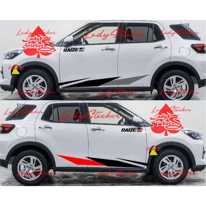 Mobil Raize Racing STRIPING STICKER MOBIL RAIZE STICKER LIST MOBIL RAIZE GR GAZO RACING ...