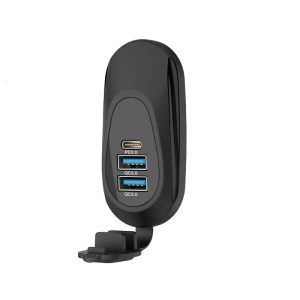 Universal Car Fast Charging Adapter Vehicle Type-C USB Outlet with Waterproof Caps 2/3 Port USB Type C Charging Socket