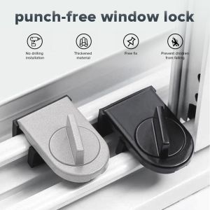 Safety Security Anti-theft Sliding Auxiliary Window Limiter Lock Sash Stopper Window Stopper