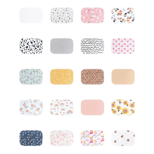 Gentle Baby Burp Cloth Comfortable Cotton Drooling Towel Print/Solid Color Multipurpose Nursing Essential