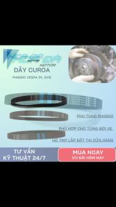 Dây CuRoa/ Dây Cu Roa 2V Cao Cấp Cho Xe Piaggio Vespa 2v/2vie Máy 125/150 và 3v/3viget Máy 150 Bền Đẹp Lắp Chuẩn Zin