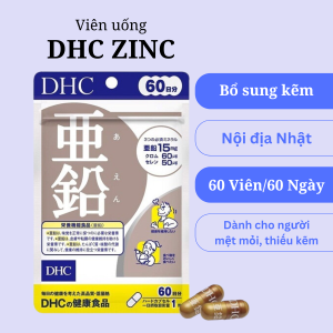 Nội địa Nhật - Đặt trước - Viên uống DHC ZinC bổ sung kẽm (Gói 60 viên/60 ngày)