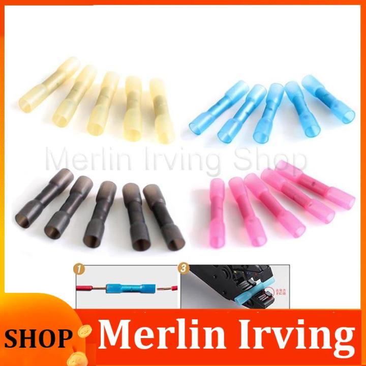 Merlin Irving Shop 20pcs Waterproof Butt Connectors Heat Shrink Tube