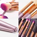 Jaf beauty makeup brush set professional women travel cosmetic kit purple pink. 