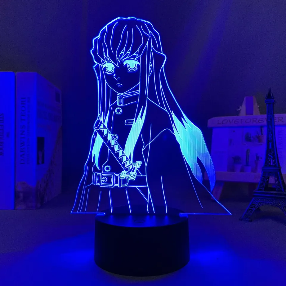 Led Light Anime Demon Slayer Muichiro Tokito for Child Bedroom