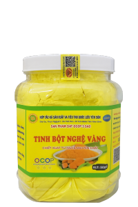 TINH BỘT NGHỆ VÀNG – NGHỆ ĐỎ YÊN SƠN 500G – OCOP 3 SAO
