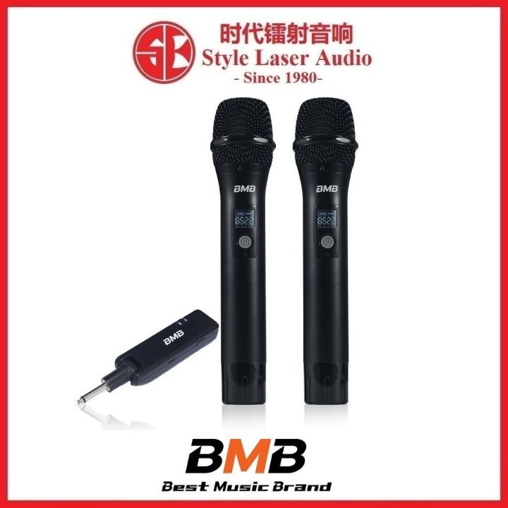 BMB WH 210 Dual Wireless Microphone Lazada