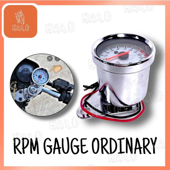 [HALO MOTOR] MOTORCYCLE RPM GAUGE ORDINARY UNIVERSAL | Lazada PH