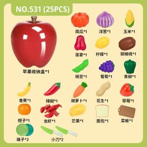 (จัดส่งจากกรุงเทพฯ)ของเล่นผักผลไม้ ของเล่นห้องครัว ของเล่นบทบาทสมมติ ชุดหั่นผักผลไม้ ของเล่นส่งเสริมพัฒนาการของเด็ก ของเล่นเพื่อการศึกษา