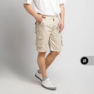 Almeroo - Celana Pendek Cargo Pants Barnett Krem