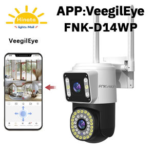 FNKvision กล้องวงจรปิด Dual ip camera 2IN1 5MP wifi 2กล้อง IP โทรสองทาง กันน้ํา มองเห็นกลางคืน สี ติดตามมือถือ AI Home