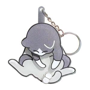 Kéo ra trứng mèo đồ treo móc khóa dễ thương xoay túi nhựa Mặt dây chuyền Keyring món quà sinh nhật vui Keychain