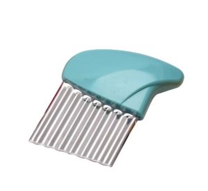 Potato Cutter Chip French Fry Maker Stainless Steel Wavy Knife French Fries Chopper kitchen Knife Chopper French Fry Mak