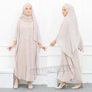 Gamis Kaftan Cerutty Bordir Mewah Pesta Kondangan Jumbo Moana