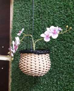Pot Gantung Rotan Sintetis 10cm