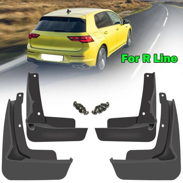 7b6h Car Mud Flaps for VW Golf 8 MK8 RLine GTI GTD GTE 2020 2021 2022