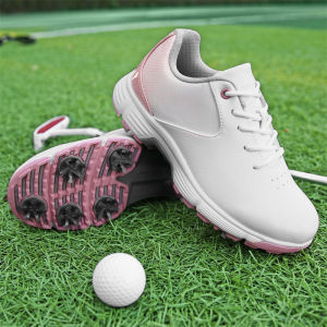 รองเท้ากอล์ฟผู้หญิง รองเท้ากอล์ฟแบบไม่มีสปิคสำหรับผู้หญิง รองเท้ากีฬาสำหรับฝึกซ้อมกอล์ฟ รองเท้ากอล์ฟสำหรับเด็กผู้หญิง รองเท้ากอล์ฟกันน้ำสำหรับผู้หญิง