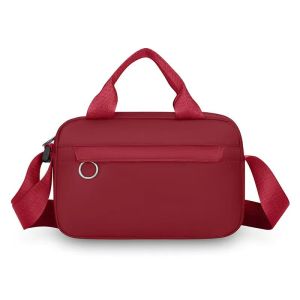 THANKS99 SHOP#4073 Stylish ightweight nylon crossbody Women`s bag featuring top handles an adjustable shoulder strap