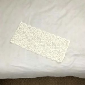 MYTHIS Scallop Edge Lace Waistband Hollow Out 15cm Wide Wide Lace Belt Layering‑Wear 3D Floral Floral Lace Wrap For Women