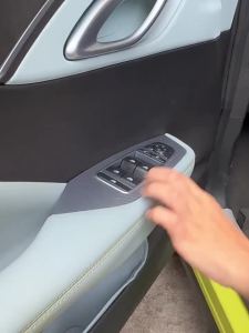 kkmf Fit For BYD Seagull Car Window Lift Panel Button Metal Sticker Wear-resistant Interior Modification Accessories 4Y1Z7