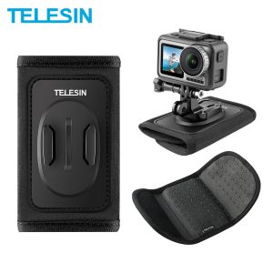 TELESIN Upgraded Backpack Bag Strap Shoulder Mount Clip Holder for HERO 12 11 10 9 8 7 6 5 / Insta360 ONE R / DJI OSMO ACTION Camera