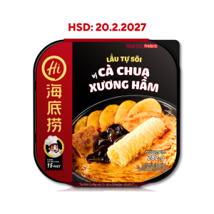 Lẩu tự sôi Haidilao vị Bò cay Tứ Xuyên/ Bò mềm cà chua/ Cà chua thịt chiên/ Cà chua xương hầm