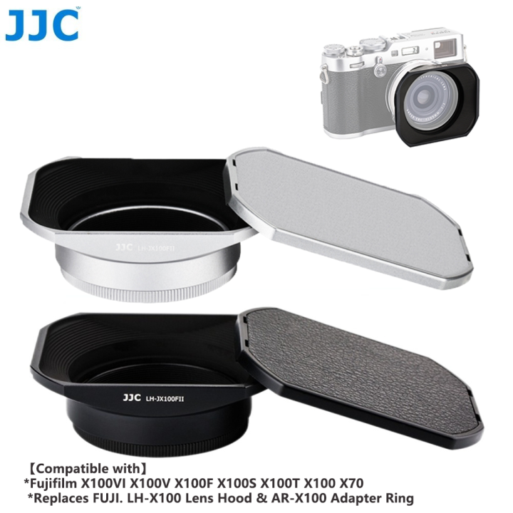 JJC Square Metal Lens Hood Shade for Fuji Fujifilm X100VI X100V