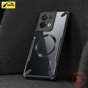 [NANU] for OPPO Reno 8 5G Phone Case Soft Magnetic Suction Casing Four Corner Shockproof Soft Case Back Clear Hard Cover Camera Protection Slim Thin Cover