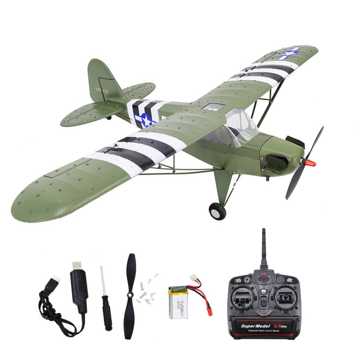 ST【Available now】【Fast delivery】J-3 CUB Military Aircraft RC Model Rc ...