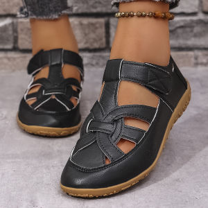 Free Shipping Plus-Size WomenS Sandals New Summer Styles Fashionable Hollow-Out Flat-Soled Wedge Sandals For The Beach