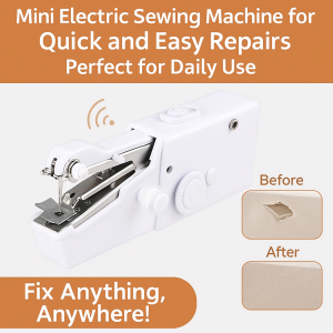 Color Handheld Electric Sewing Machine Mini Portable Pocket Home Sewing Machine