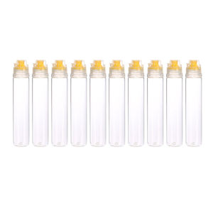 10Pcs 130ml Non Drip Honey Squeeze Bottle Container Transparent and Portable Kitchen Accessory