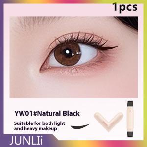 JUNLIi Double Head Rotatable Eyeliner Stamp Integrated Eyeliner Stamp Precise Outline Signet Long-Lasting Eyeliner Liquid Pen Cosmetics