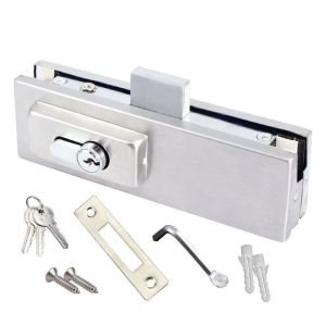Glass Door Floor Latch Stainless Steel Glass Door Lock For Window Kitchen Bathroom