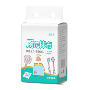 Lazy cloth dry and wet dual-use paper kitchen tissue oil absorbing and water absorbing special degreasing paper towel cleaning hanging type