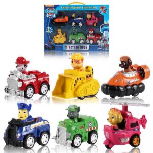 ✨COD✨ 9 in 1 Paw Patrol Pull Back Toy Car Dog Racer Car Toys For Kids Interesting Gifts