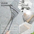 JustLiving Adustable Magic Broom Sweeper Lau Nhà Lau Nhà 2 trong 1 Lau Sàn Silicone Lau Nhà Tắm Bàn Chải Làm Sạch Lông Chổi Lau Không Dính Dụng Cụ Làm Sạch Máy Quét. 
