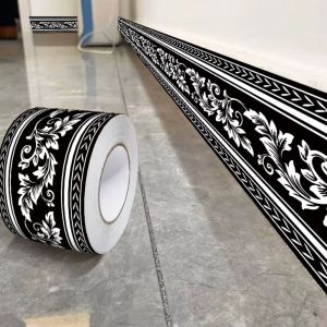 FEELDG Thickened Wall Base Self Adhesive 5/10 Meter Wall Sticker Fashion Anti-collision Skirting Line Living Room