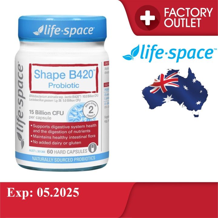 LIFE SPACE Shape B420 Probiotic 60 Capsules | Lazada