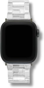 MACHETE Compatible with Watch Band Stainless Steel Buckle Strap Acetate Resin iWatch Band for Ultra 2 1 Series 9/8/7/6/5/4/3/2/1/SE Women Men