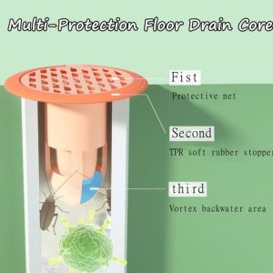 Saringan pembuangan air kamar mandi toilet drainase anti bau kecoa