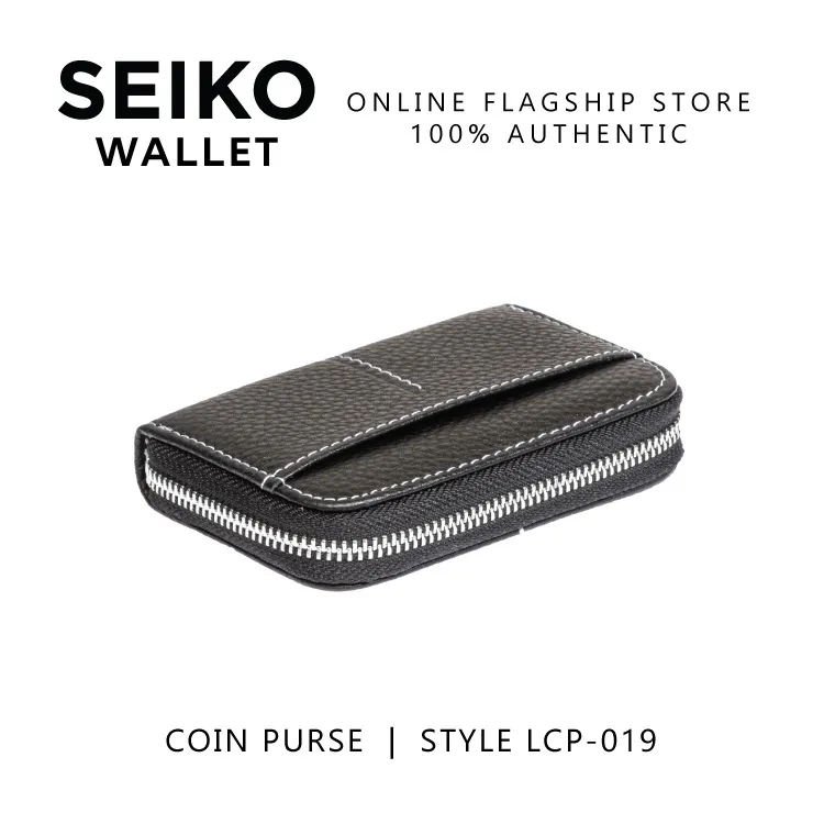 Seiko Wallet Genuine Leather Coin Purse Original Authentic for Men