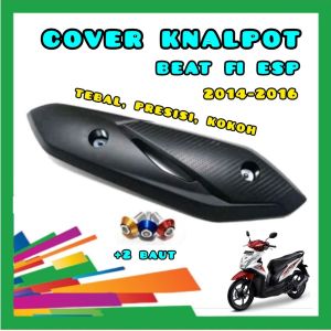 Tameng Cover Knalpot BEAT FI ESP 2014 2015 2016 Free Baut Tutup Cover Pelindung Knalpot