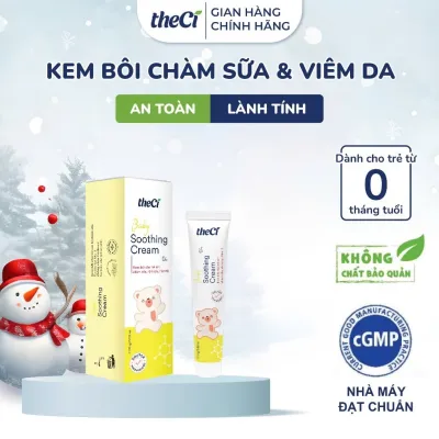 Kem Bôi Da Trẻ Em TheCi Baby Soothing Cream 15g – Giúp Làm Dịu Chàm Sữa Hăm Tã Khô Da Rôm Sảy