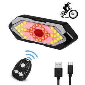 Đèn hậu Xi Nhan xe đạp không dây pin sạc 5 chế độ sáng