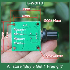 [COD] E-WOITD DC 2V 3V 3.7V 5V 6V 12V 2A Speed Control Switch PWM Motor Speed Controller Adjustable Speed DC Motor Driver Home Improvement Durable