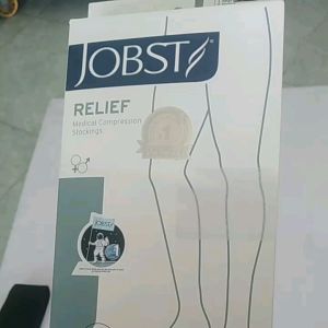 ( CÓ VIDEO) Vớ y khoa loại tới gối silicone JOBST Relief- hàng chính hãng Mỹ. Cơ bản màu da hở ngón áp lực 20-30 mmHg cho người suy giãn tĩnh mạch chân