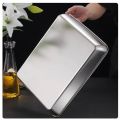 BroBabba Stainless Steel Loyang Rectangular Bakeware Nonstick PansFruit Bread Storage Trays Plate Kitchen Deep. 