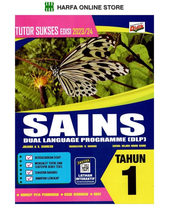 Tutor Sukses Edisi 202324 Buku Latihan Sains Dual Language Programme Dlp Tahun 1 Lazada 4360